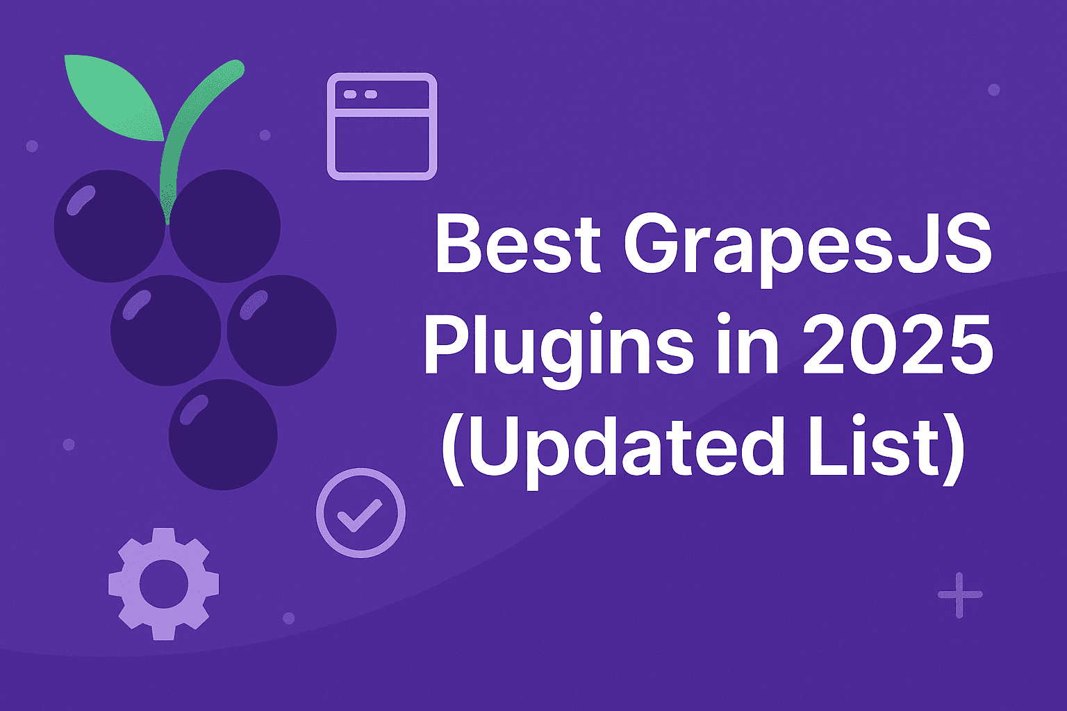Los mejores plugins de GrapesJS en 2025 (lista actualizada)