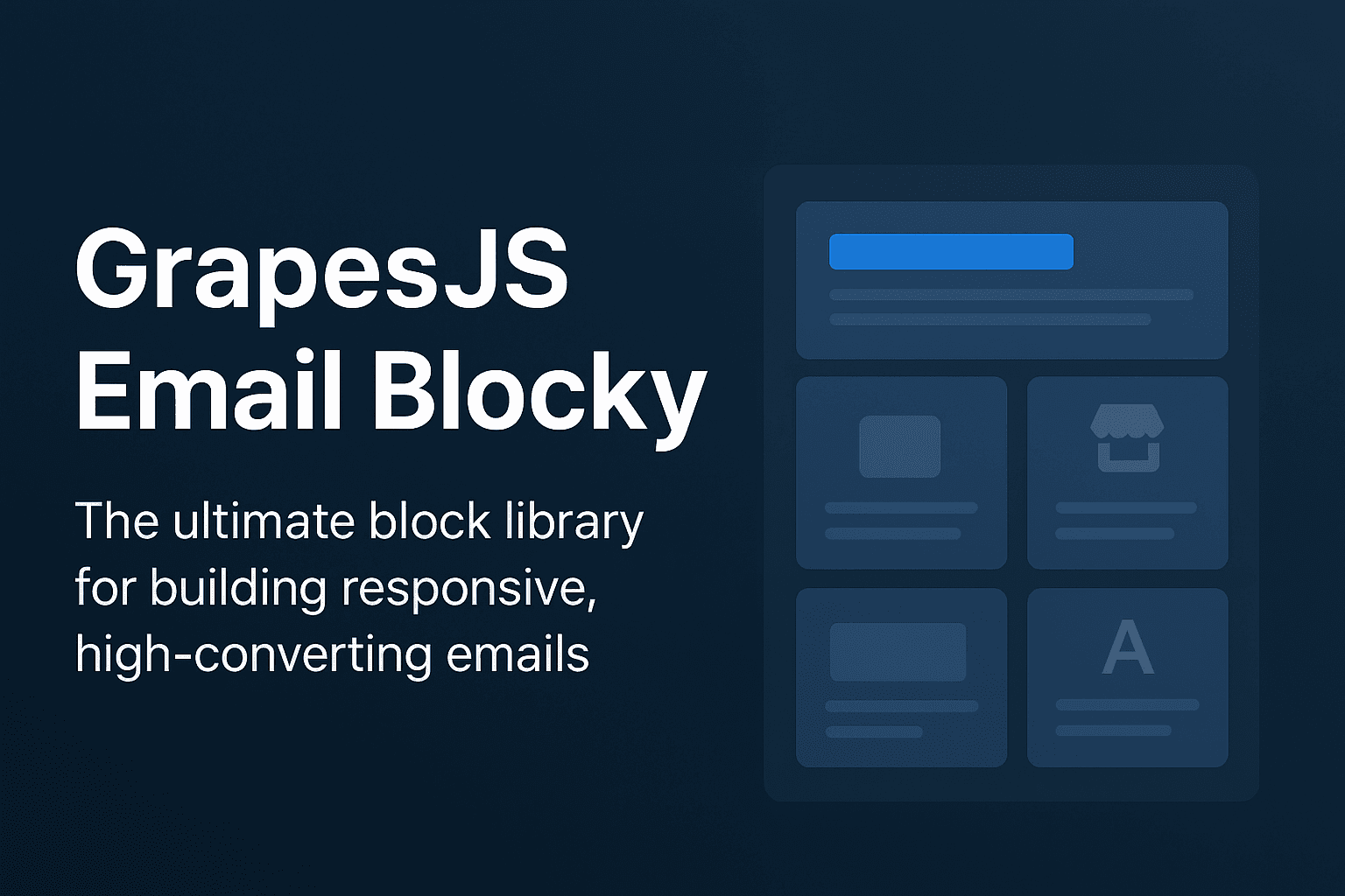 🚀 Presentando GrapesJS Email Blocky: La biblioteca definitiva de bloques de correo electrónico para GrapesJS