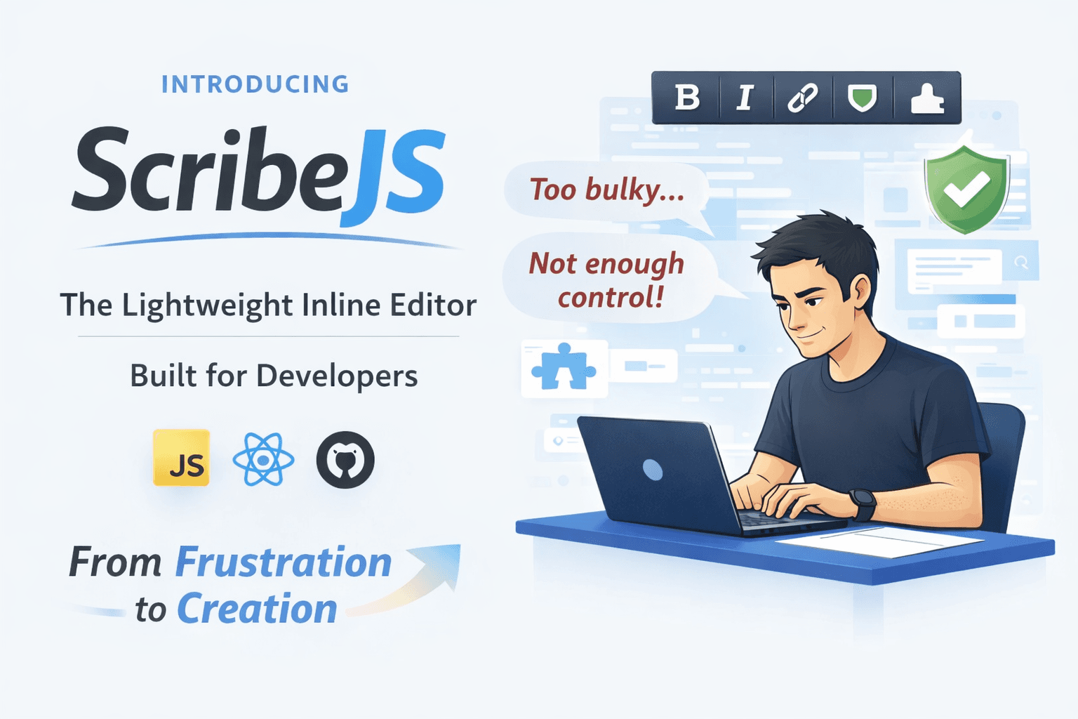 ScribeJS: Editor ligero de texto enriquecido en línea