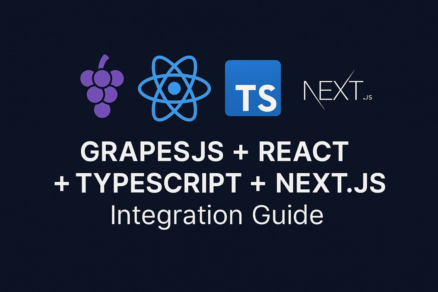 Integración de GrapesJS en una aplicación Next.js con envoltorio @grapesjs/react
