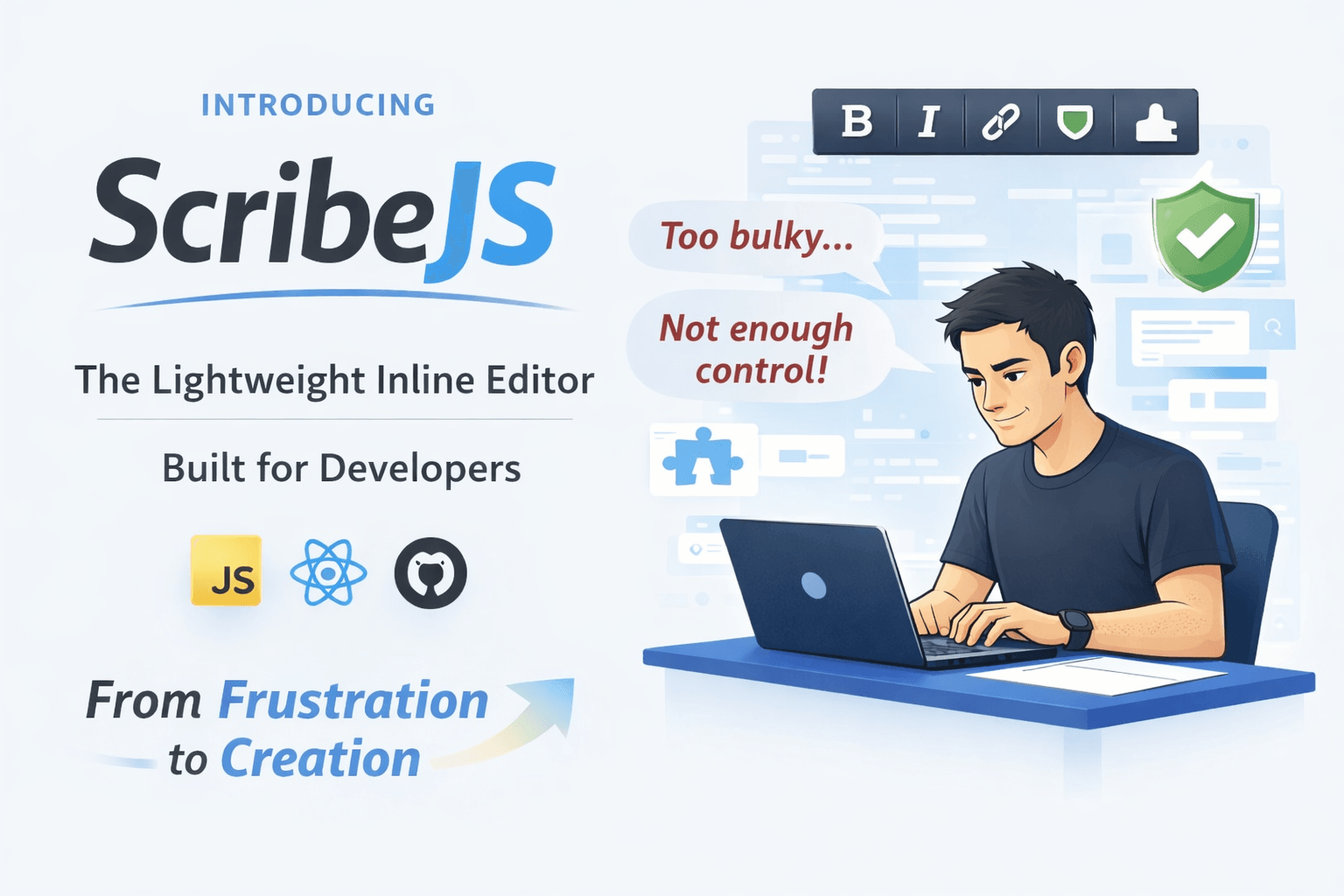 ScribeJS: Editor ligero de texto enriquecido en línea